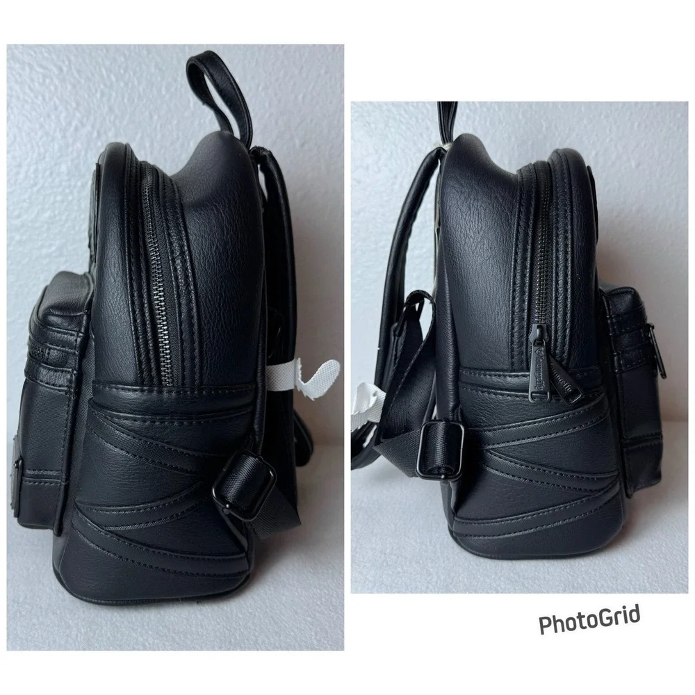 Loungefly Justice League Batman Mini Backpack DC Comics Black Adjustable READ